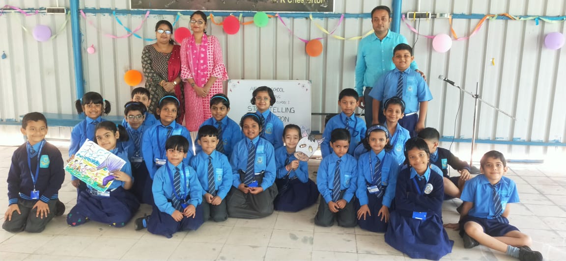 Class l English story telling competition.