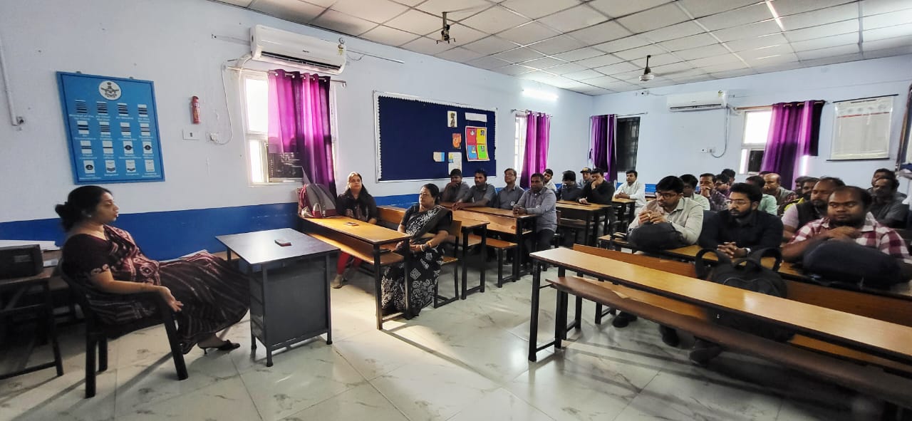 Meeting with male staff of the school