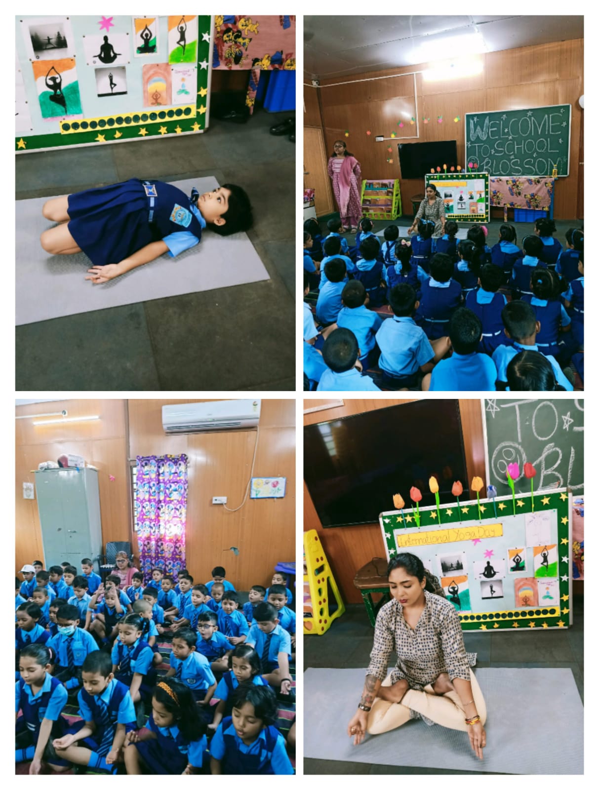 INTERNATIONAL YOGA DAY CELEBRATION 21.6.2023 DONE BY NURSERY WING STUDENTS