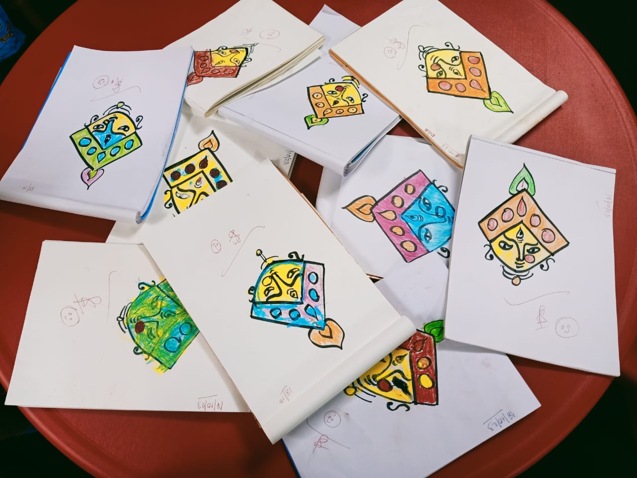 Blossom activity and LKG students indoor Activity