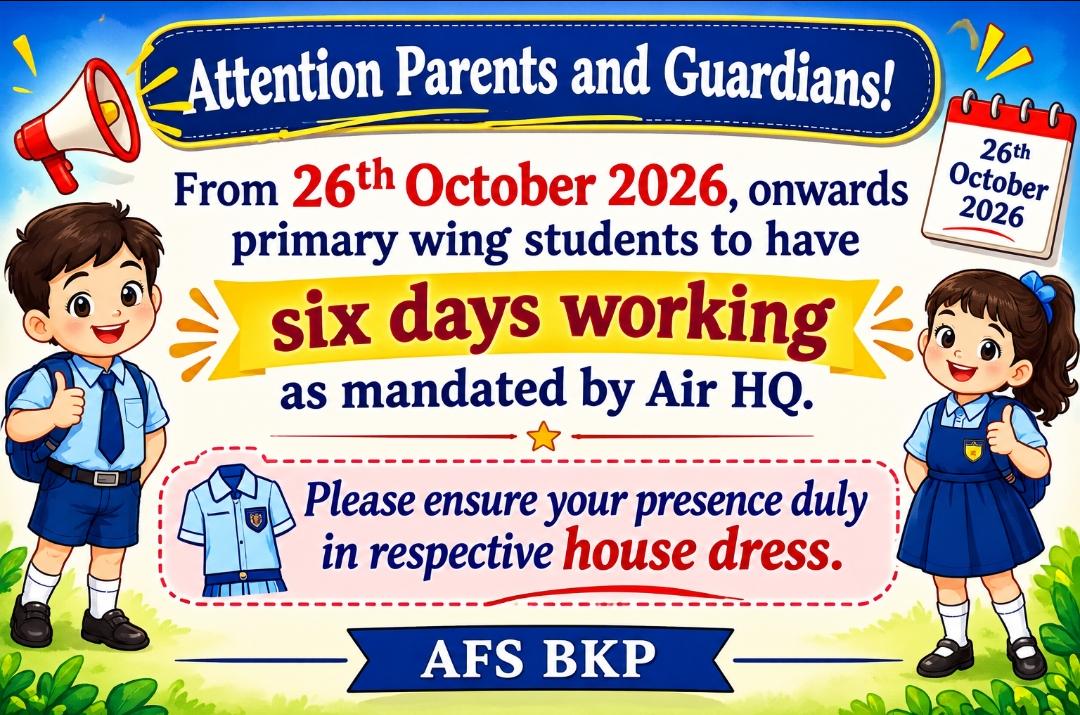 Six-Day Working Week for the Primary Wing